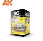 AK Interactive GERMAN STANDARD COLORS 37-43 festékszett AK11645