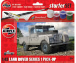 Airfix - Starter Set -Land Rover Series 1 makett 1: 43 (A55012)