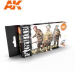 AK Interactive WWII BRITISH UNIFORM COLORS festékszett AK11636