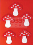 Pentacolor Kft Filcfigura - Gomba (5 db/cs, átm. kb. : 6 cm) 23229