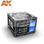 AK Interactive - REAL COLORS USAF EUROPEAN CAMO COLORS 1980S - festékszett RCS048