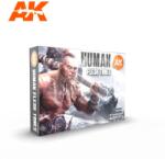 AK Interactive HUMAN FLESH TONES festék szett AK11603