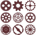 Pentacolor Kft Pentart Fogaskerék készlet dobozban, 72 db/készlet 21680