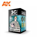 AK Interactive US MODERN PILOT UNIFORM COLORS festék szett AK11761