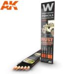 AK Interactive AK-Interactive Weathering Pencil - RUST & STREAKING: EFFECTS SET akvarell ceruza szett - AK10041