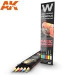 AK Interactive AK-Interactive Weathering Pencil - BASIC COLORS: SHADING & DEMOTION SET akvarell ceruza szett - AK10045