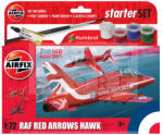 Airfix - Starter Set - Red Arrows Hawk repülőgép makett 1: 72 (A55002)