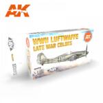 AK Interactive WWII LUFTWAFFE LATE WAR COLORS festékszett AK11718