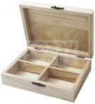 Pentacolor Kft Fadoboz, 4 rekeszes teli tetős 14 x 10 x 3, 5 cm - 25336