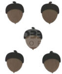 Pentacolor Kft Filcfigura - Makk (5 db/cs, átm. kb. : 6 cm) 23232