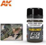 AK Interactive AK-Interactive PANELINER FOR BROWN AND GREEN CAMOUFLAGE 35 ml AK2071