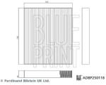 BLUE PRINT Filtru, aer habitaclu BLUE PRINT ADBP250118 (ADBP250118)