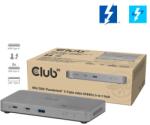 Club 3D Notebook Dokkoló - CSV-2563 (180W, Thunderbolt 5 to 3xUSB-C, USB-A, 1x 8K60Hz, 3x 5K60Hz) (CSV-2563)