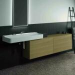 Ideal Standard Dulap baza suspendat Ideal Standard Atelier Conca 2 sertare cu blat 200 cm finisaj stejar deschis (T4332Y6)