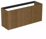 Ideal Standard Dulap baza suspendat Ideal Standard Atelier Conca 2 sertare 120 cm finisaj nuc inchis (T3951Y5)