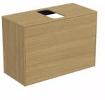 Ideal Standard Dulap baza suspendat Ideal Standard Atelier Conca 1 sertar si blat cu decupaj central 80 cm finisaj stejar deschis (T3935Y6)