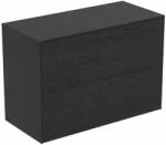 Ideal Standard Dulap baza suspendat Ideal Standard Atelier Conca 2 sertare cu blat 80 cm finisaj stejar inchis (T4328Y4)