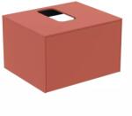 Ideal Standard Dulap baza suspendat Ideal Standard Atelier Conca rosu - oranj mat 1 sertar si blat cu decupaj central 60 cm (T3928Y3)