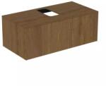 Ideal Standard Dulap baza suspendat Ideal Standard Atelier Conca finisaj nuc inchis 1 sertar si blat cu decupaj central 100 cm (T3930Y5)