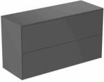 Ideal Standard Dulap baza suspendat Ideal Standard Atelier Conca 2 sertare cu blat 100 cm antracit mat (T4329Y2)