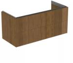 Ideal Standard Dulap baza suspendat Ideal Standard Atelier Conca 2 sertare finisaj nuc inchis 120 cm (T4576Y5)
