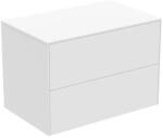 Ideal Standard Dulap baza suspendat Ideal Standard Atelier Conca alb mat 2 sertare cu blat 80 cm (T4322Y1)
