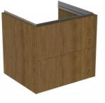 Ideal Standard Dulap baza suspendat Ideal Standard Atelier Conca 2 sertare finisaj nuc inchis 60 cm (T4573Y5)