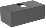 Ideal Standard Dulap baza suspendat Ideal Standard Atelier Conca antracit mat 1 sertar si blat cu decupaj central 100 cm (T3930Y2)