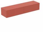 Ideal Standard Dulap baza suspendat Ideal Standard Atelier Conca rosu - oranj mat 2 sertare cu blat 200 cm (T4316Y3)