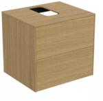 Ideal Standard Dulap baza suspendat Ideal Standard Atelier Conca finisaj stejar deschis 2 sertare si blat cu decupaj central 60 cm (T3940Y6)