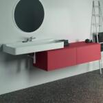 Ideal Standard Dulap baza suspendat Ideal Standard Atelier Conca rosu - oranj mat 2 sertare cu blat 160 cm (T4315Y3)