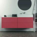 Ideal Standard Dulap baza suspendat Ideal Standard Atelier Conca rosu - oranj mat 4 sertare 200 cm (T3993Y3)