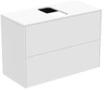 Ideal Standard Dulap baza suspendat Ideal Standard Atelier Conca 2 sertare si blat cu decupaj central 80 cm alb mat (T3947Y1)