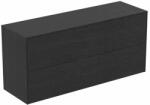 Ideal Standard Dulap baza suspendat Ideal Standard Atelier Conca 2 sertare cu blat 120 cm finisaj stejar inchis (T4330Y4)