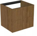 Ideal Standard Dulap baza suspendat Ideal Standard Atelier Conca finisaj nuc inchis 2 sertare 60 cm (T4355Y5)