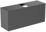 Ideal Standard Dulap baza suspendat Ideal Standard Atelier Conca 1 sertar si blat cu decupaj central 120 cm antracit mat (T3937Y2)