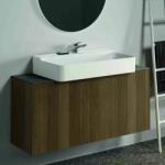 Ideal Standard Dulap baza suspendat Ideal Standard Atelier Conca 1 sertar 120 cm finisaj nuc inchis (T3939Y5)