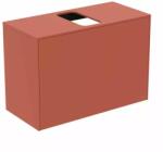 Ideal Standard Dulap baza suspendat Ideal Standard Atelier Conca 1 sertar si blat cu decupaj central 80 cm rosu - oranj mat (T3935Y3)