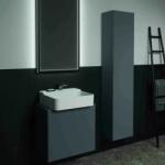 Ideal Standard Dulap baza suspendat Ideal Standard Atelier Conca 1 sertar si blat cu decupaj central 60 cm antracit mat (T3934Y2)