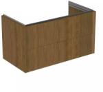 Ideal Standard Dulap baza suspendat Ideal Standard Atelier Conca 2 sertare finisaj nuc inchis 100 cm (T4575Y5)