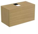 Ideal Standard Dulap baza suspendat Ideal Standard Atelier Conca finisaj stejar deschis 2 sertare si blat cu decupaj central 100 cm (T3942Y6)