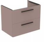 Ideal Standard Dulap baza suspendat Ideal Standard i. life B gri - bej mat 2 sertare 80 cm (T5272NH)