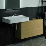 Ideal Standard Dulap baza suspendat Ideal Standard Atelier Conca 2 sertare cu blat 100 cm finisaj stejar deschis (T4329Y6)