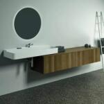 Ideal Standard Dulap baza suspendat Ideal Standard Atelier Conca finisaj nuc inchis 2 sertare cu blat 200 cm (T4316Y5)