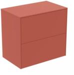 Ideal Standard Dulap baza suspendat Ideal Standard Atelier Conca 2 sertare cu blat 60 cm rosu - oranj mat (T4327Y3)