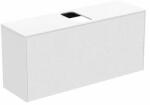 Ideal Standard Dulap baza suspendat Ideal Standard Atelier Conca 1 sertar si blat cu decupaj central 120 cm alb mat (T3937Y1)