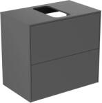 Ideal Standard Dulap baza suspendat Ideal Standard Atelier Conca 2 sertare si blat cu decupaj central 60 cm antracit mat (T3946Y2)