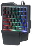  K7 egykezes RGB gaming billentyűzet, háttérvilágítás, USB csatlakozó, Fekete (TB2036-K7)