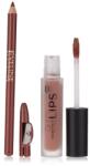 Eveline Cosmetics Set Ruj Mat și Creion, Eveline Cosmetics, Oh! My Lips, roșu intens