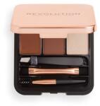 Makeup Revolution Kit sprâncene, Revolution, Sculpt Kit Medium, maro mediu